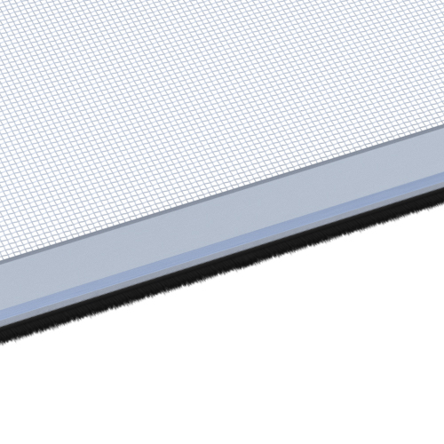 Con burlete de cepillo