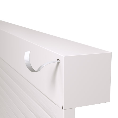 En la parte superior del cajón