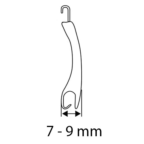 Perfil de lama con espesor nominal: 7 a 9 mm