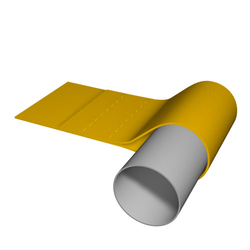 Dobladillo hueco para tubo redondo