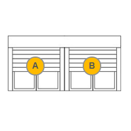 Persiana enrollable combinada