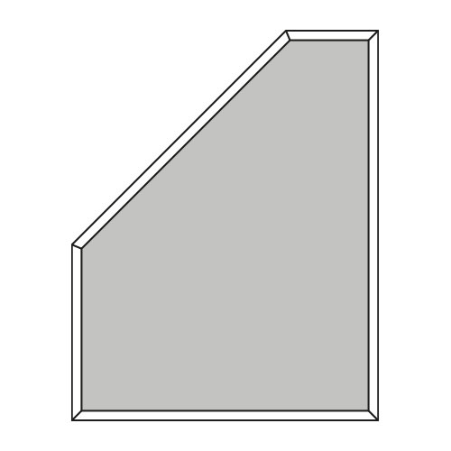 Pentágono rectángulo izquierdo