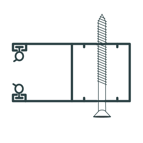 Sí, con perforaciones en la cara frontal