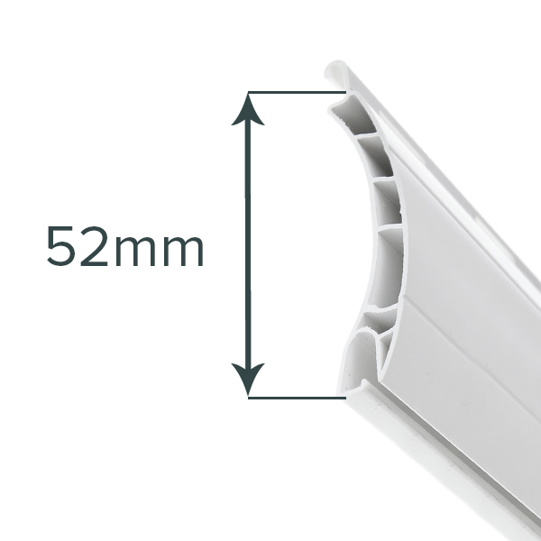 Perfil de lama de plástico PVC Maxi PK52